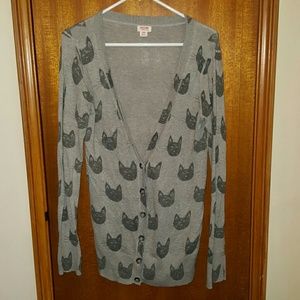 Mossimo Supply CO cat cardigan size medium.